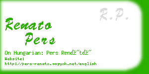 renato pers business card